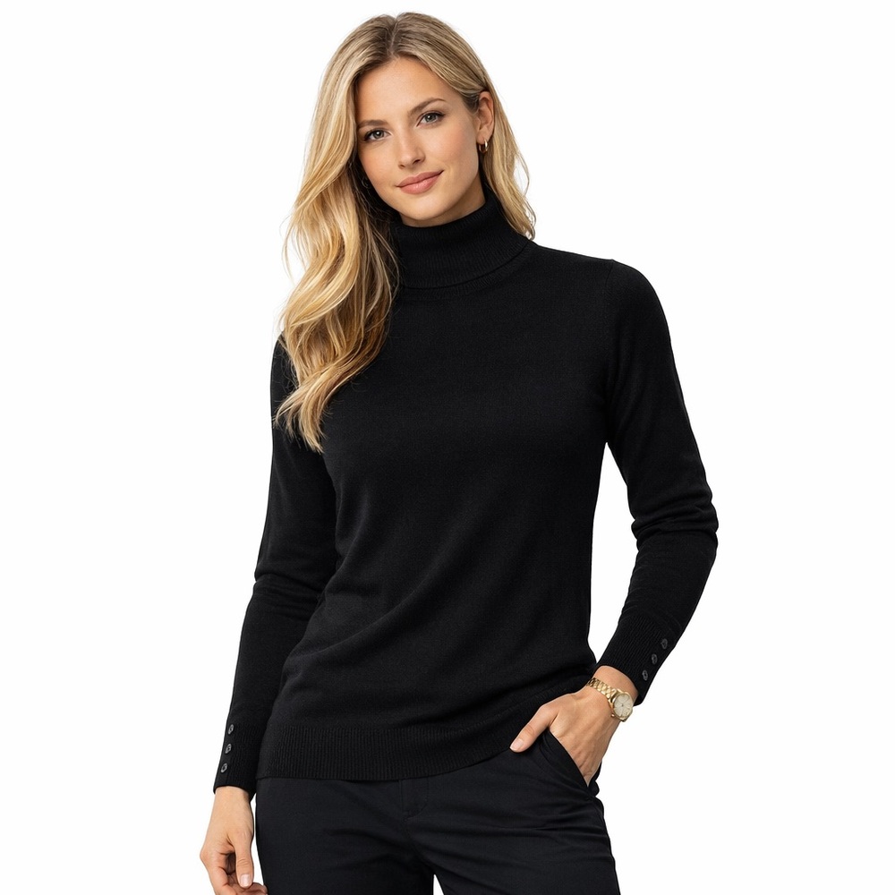 The Limited Classic Black Turtleneck Sweater